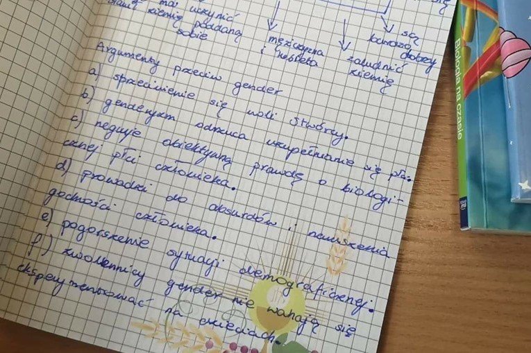Treść notatek z lekcji religii oburza. Co na to szkoła?