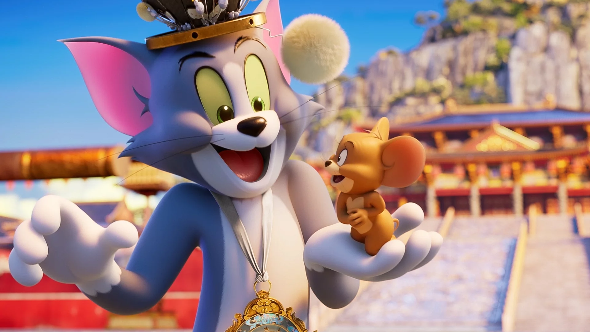 kadr z animacji "Tom i Jerry: Przygoda w muzeum"