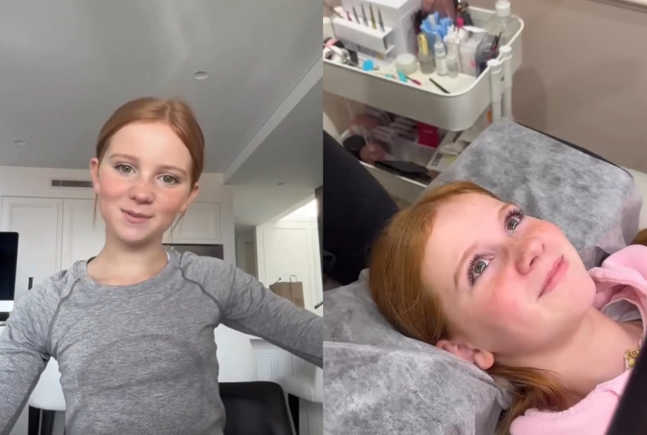 dziewczynka po zabiegu liftingu rzęs