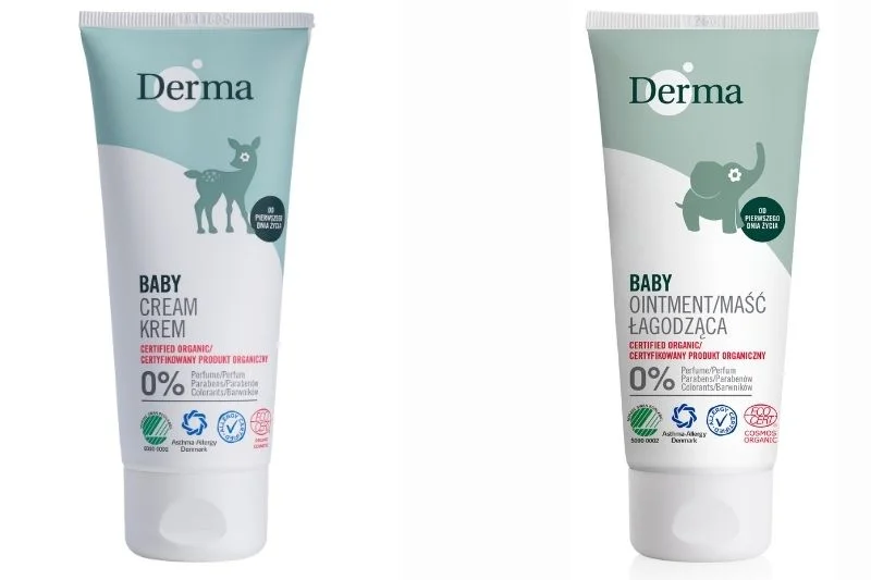 Krem pielęgnacyjny i maść łagodząca Derma Eco Baby