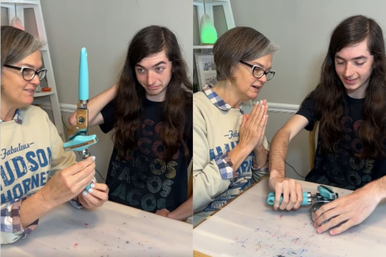 nastolatek otwierający puszkę