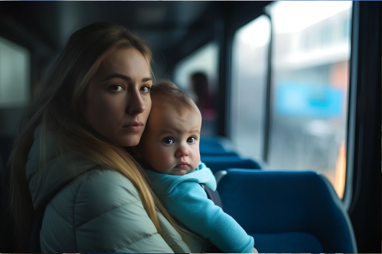 Matka przewinęła dziecko w pociągu i spotkała się z hejtem.