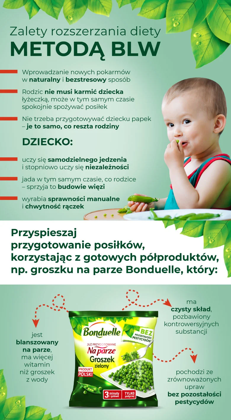 Zalety rozszerzania diety metodą BLW