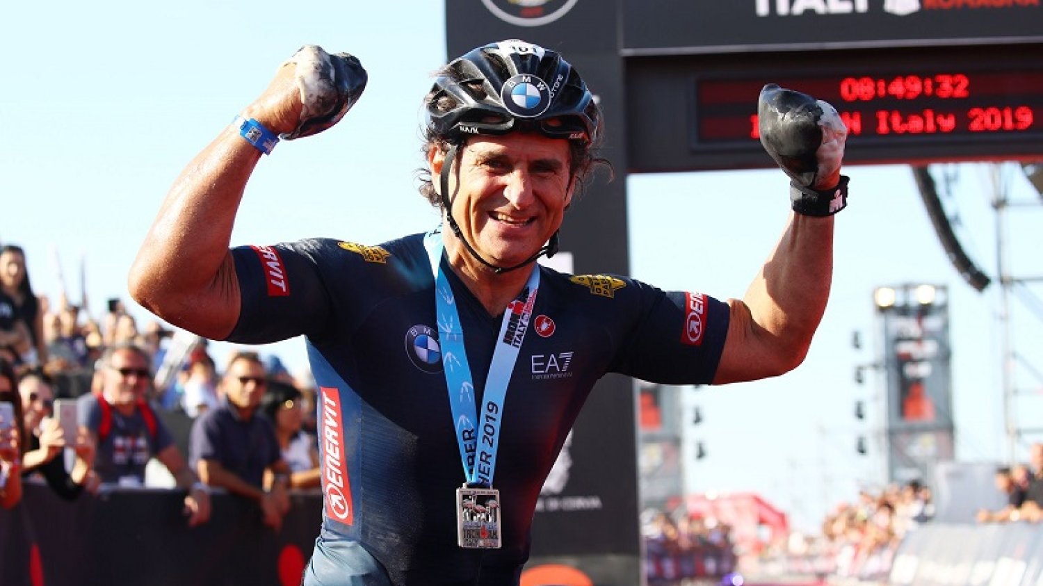 Wrzesień 2019 roku, Alex Zanardi po zwycięstwie w zawodach Ironman Italy