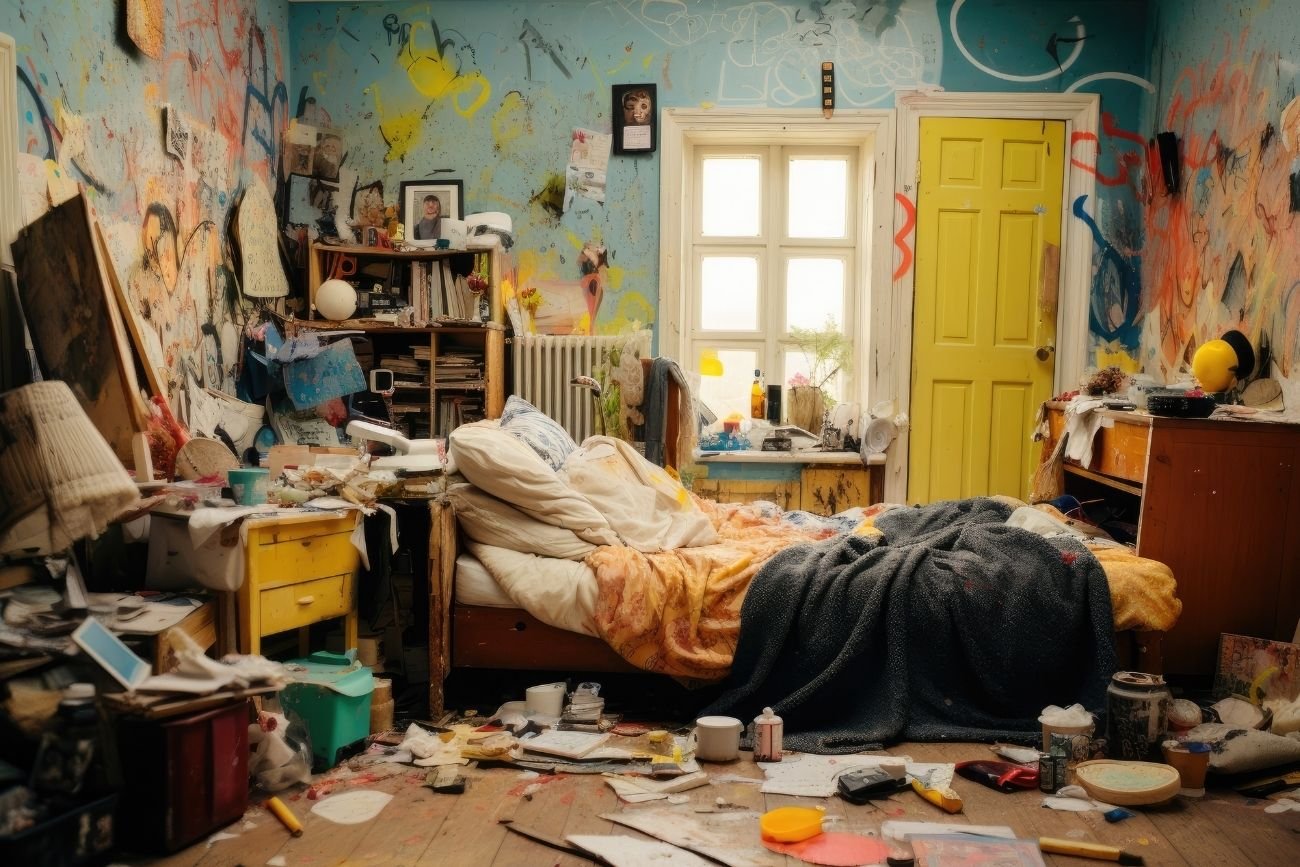 Dzieci nie lubią sprzątać swoich pokoi.