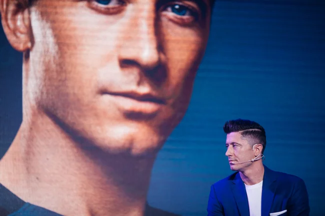 Robert Lewandowski na konferencji Head & Shouldres