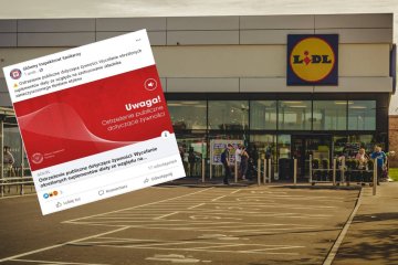 sklep lidl, ostrzeżenie GIS