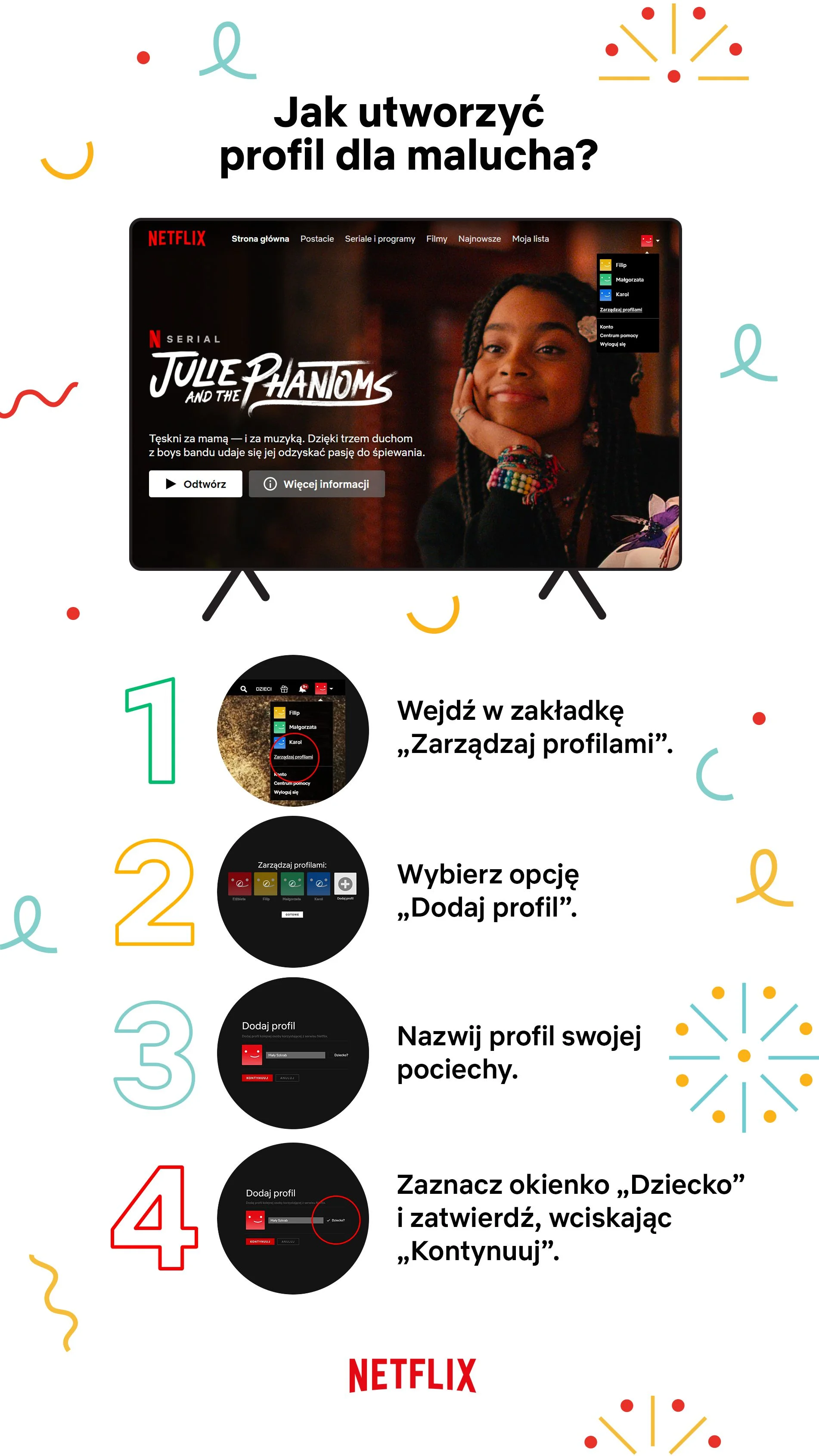 Jak utworzyć profil malucha?