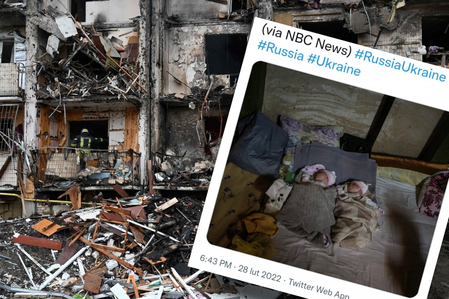 Bliźnięta urodzone w schronie