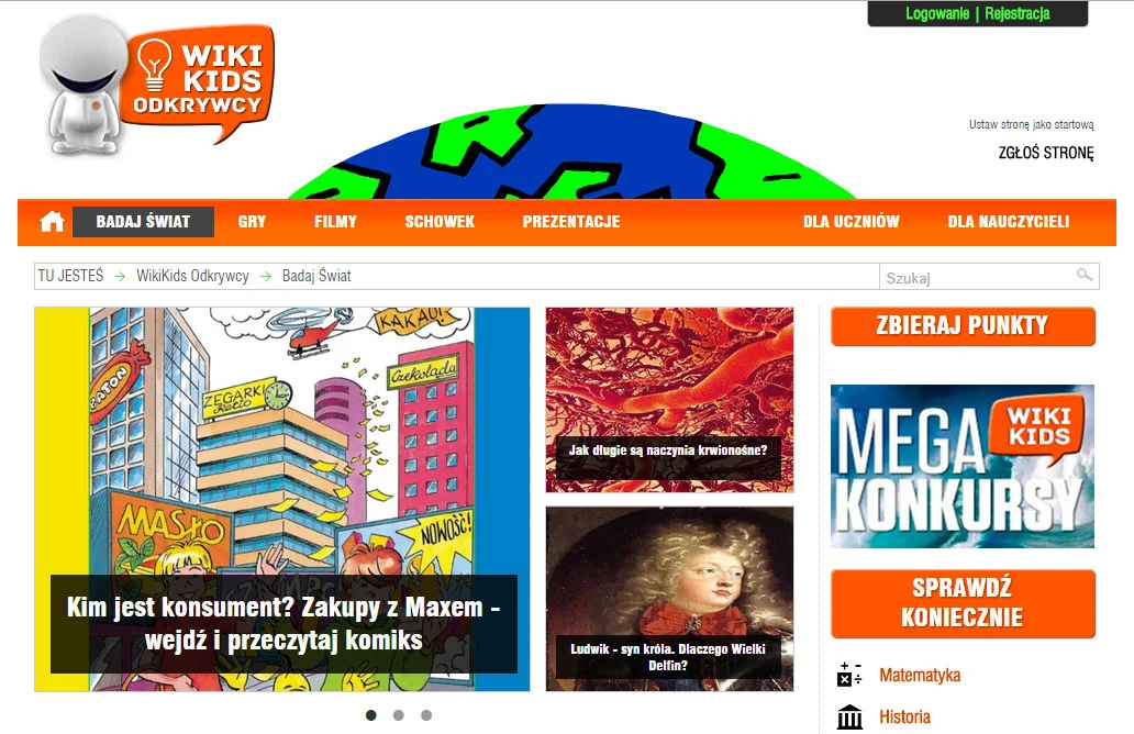 Serwis Wikikids.pl pozwala dzieciom na bezpieczną eksploatację internetowych zasobów wiedzy.