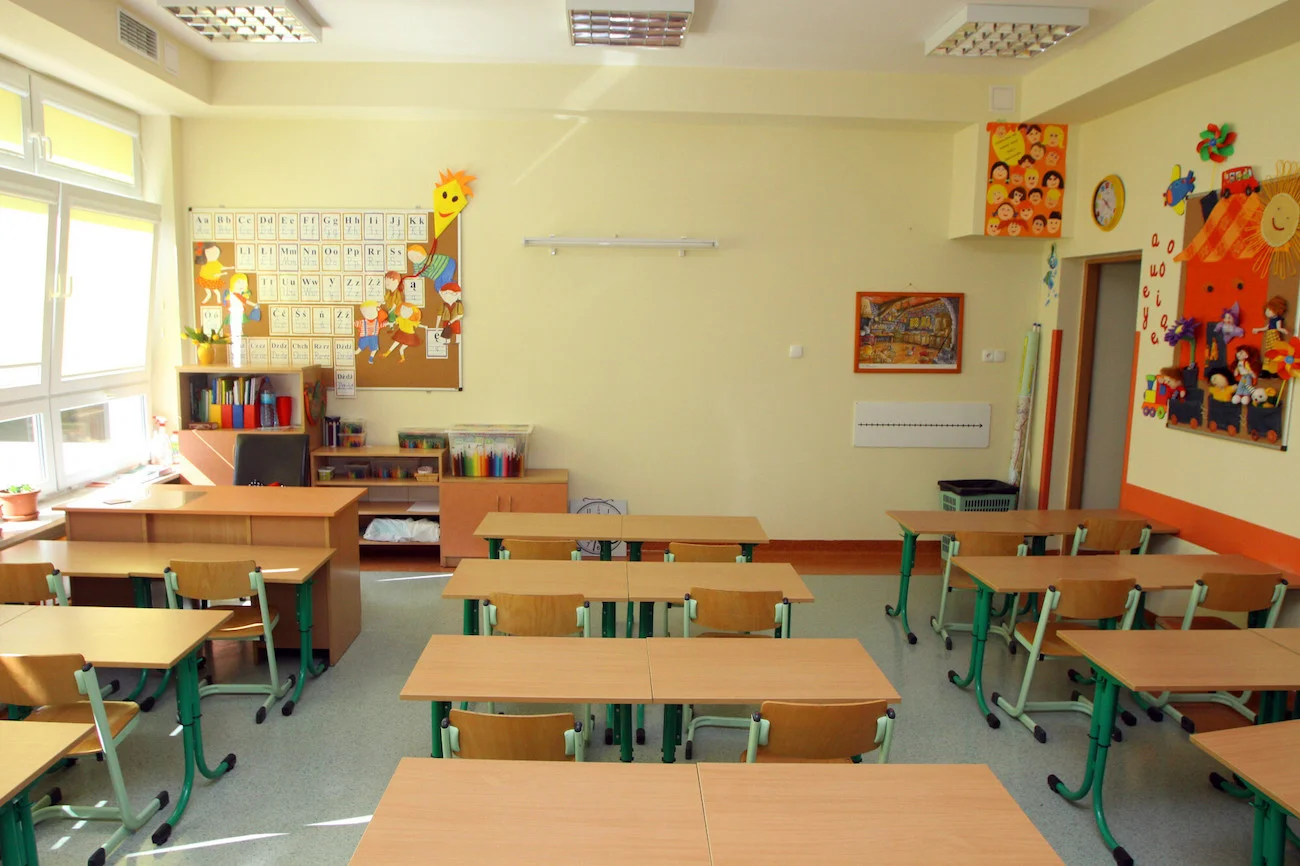 pusta klasa w szkole pusta klasa w szkole