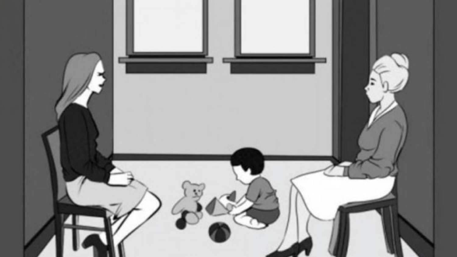 Która z kobiet na ilustracji jest matką dziecka?
