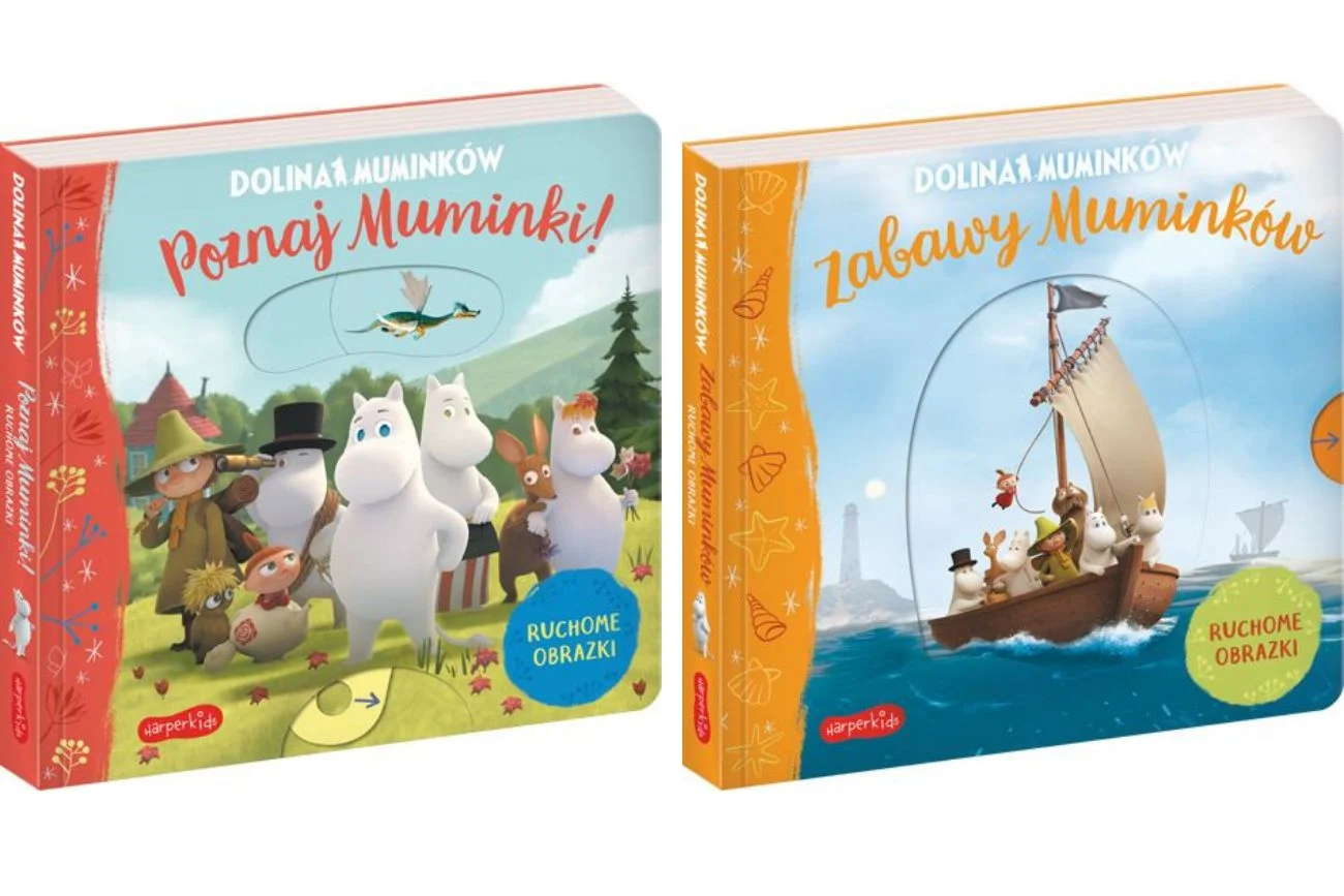 Na podstawie hitowego serialu 3D wydawnictwo HarperCollins Polska w ramach HarperKids, cyklu skupiającego się na dziecięcej literaturze, wydało serię "Dolina Muminków", której nowością są... ruchome obrazki!