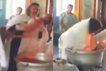 Prawosławny ksiądz brutalnie potraktował dziecko podczas chrztu