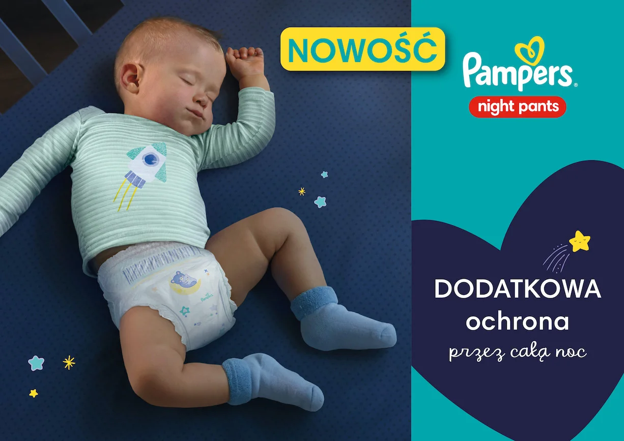 Dziecko w pieluszce Pampers