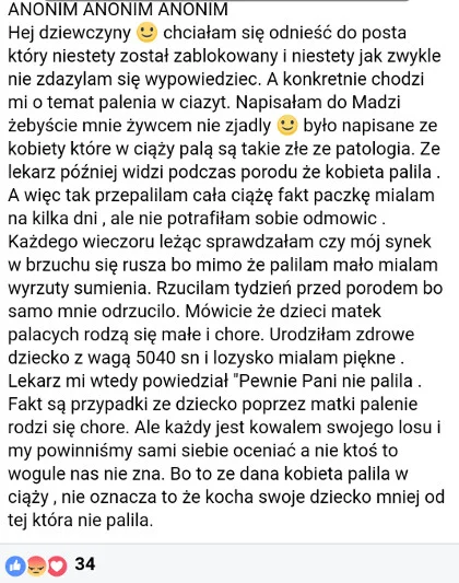Większość postów tego typu publikowanych jest anonimowo. Kobiety piszą, że boją się pokazywania prawdziwego nazwiska ze względu na lincz. Bardzo słusznie.