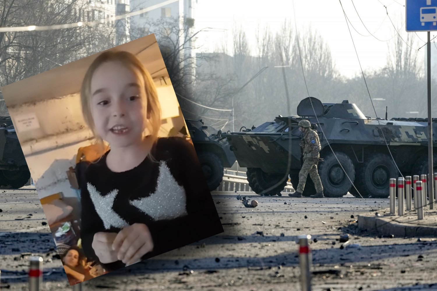 Dziewczynka śpiewa w kijowskim schronie "Mam tę moc"