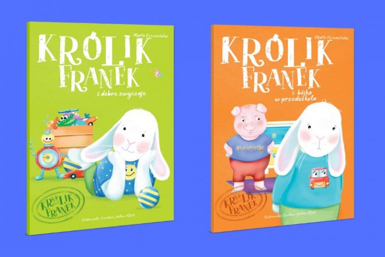 Głównym bohaterem książek Marty Krzemińskiej jest chodzący do przedszkola sympatyczny królik