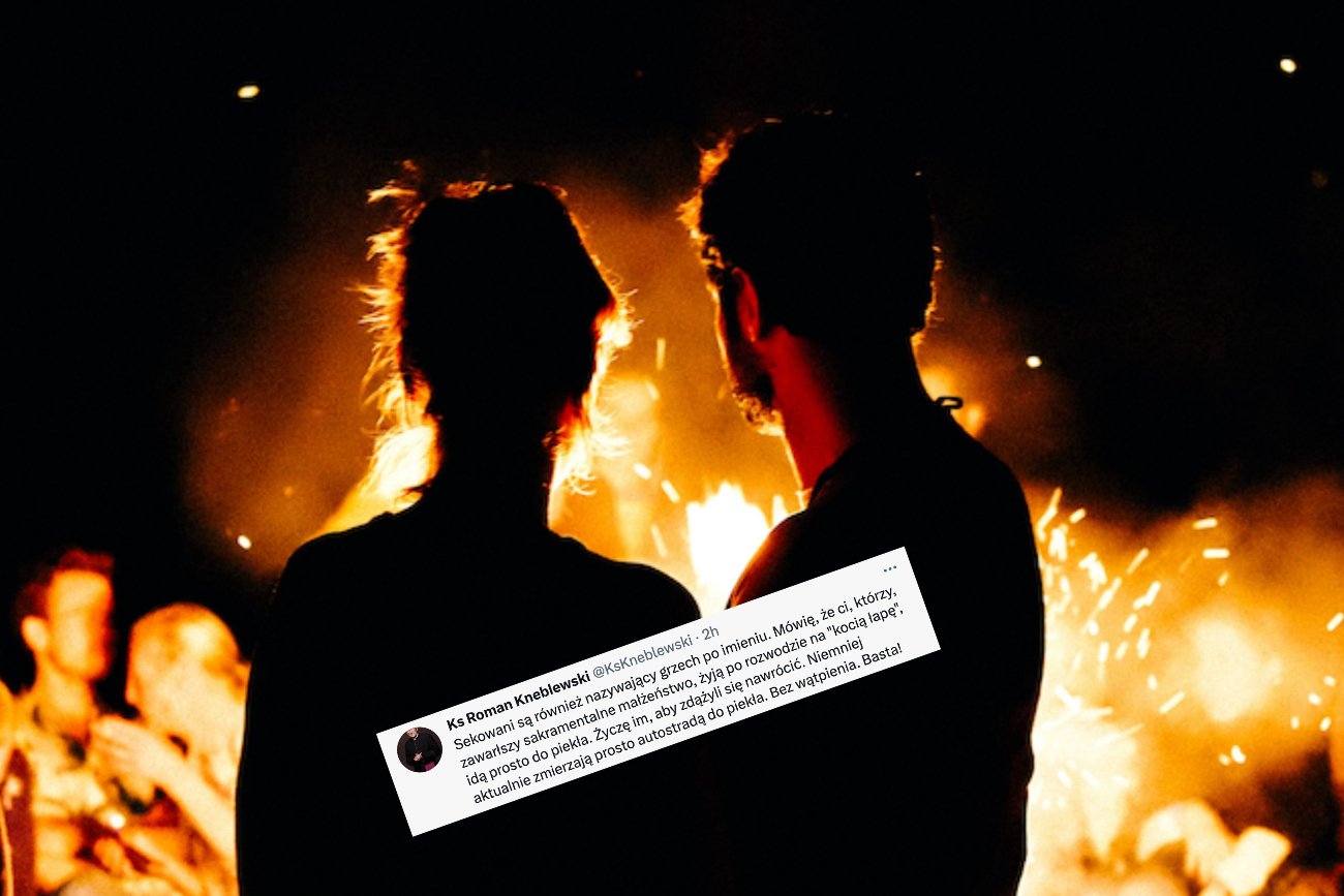 Ks. Kneblewski ostrzega: żyjesz bez ślubu? Pójdziesz do piekła. Czeka to rodziców co czwartego dziecka, które rodzi się w Polsce.