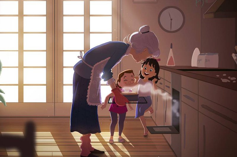 Chwile z dzieciństwa.