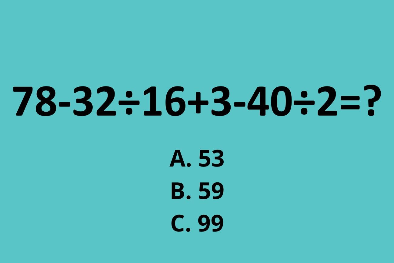 Ta banalna zagadka rozkłada dorosłych na łopatki. Obliczysz w mniej niż 20 sekund?