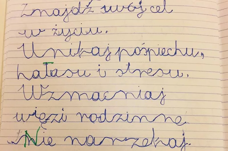 8-letni Franek podzielił się z nauczycielką swoimi wartościami