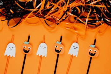 ozdoby na Halloween, dekoracje na Halloween, dekoracje z dynią, dekoracje na Halloween dla dzieci, jak zrobić ozdoby na halloween, diy, ozdoby na halloween z papieru