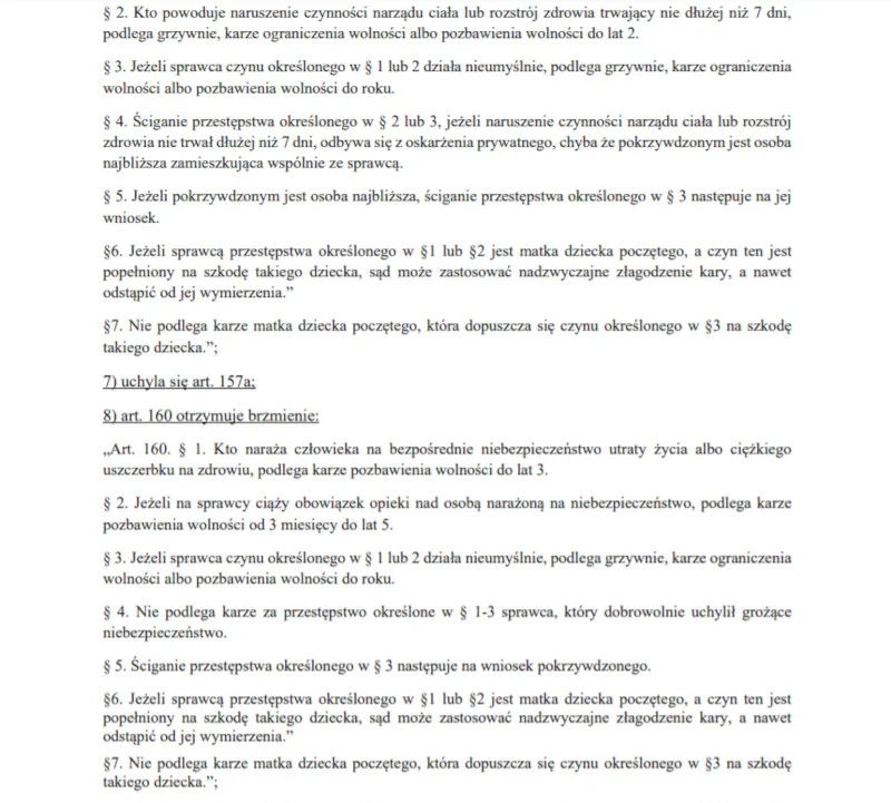Projekt ustawy zaostrzający prawo aborcyjne 2021