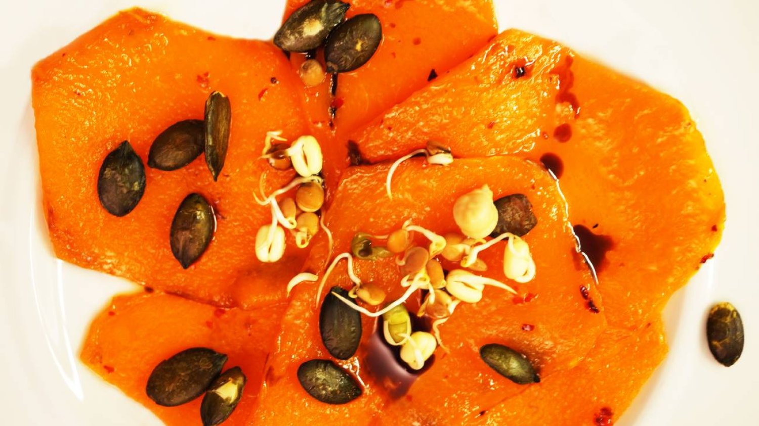 carpaccio, dynia, przepis na dynię