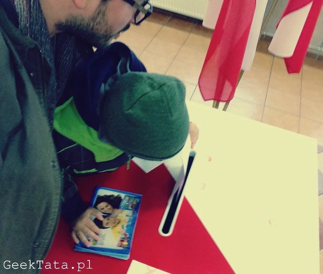 Geektata podczas głosowania