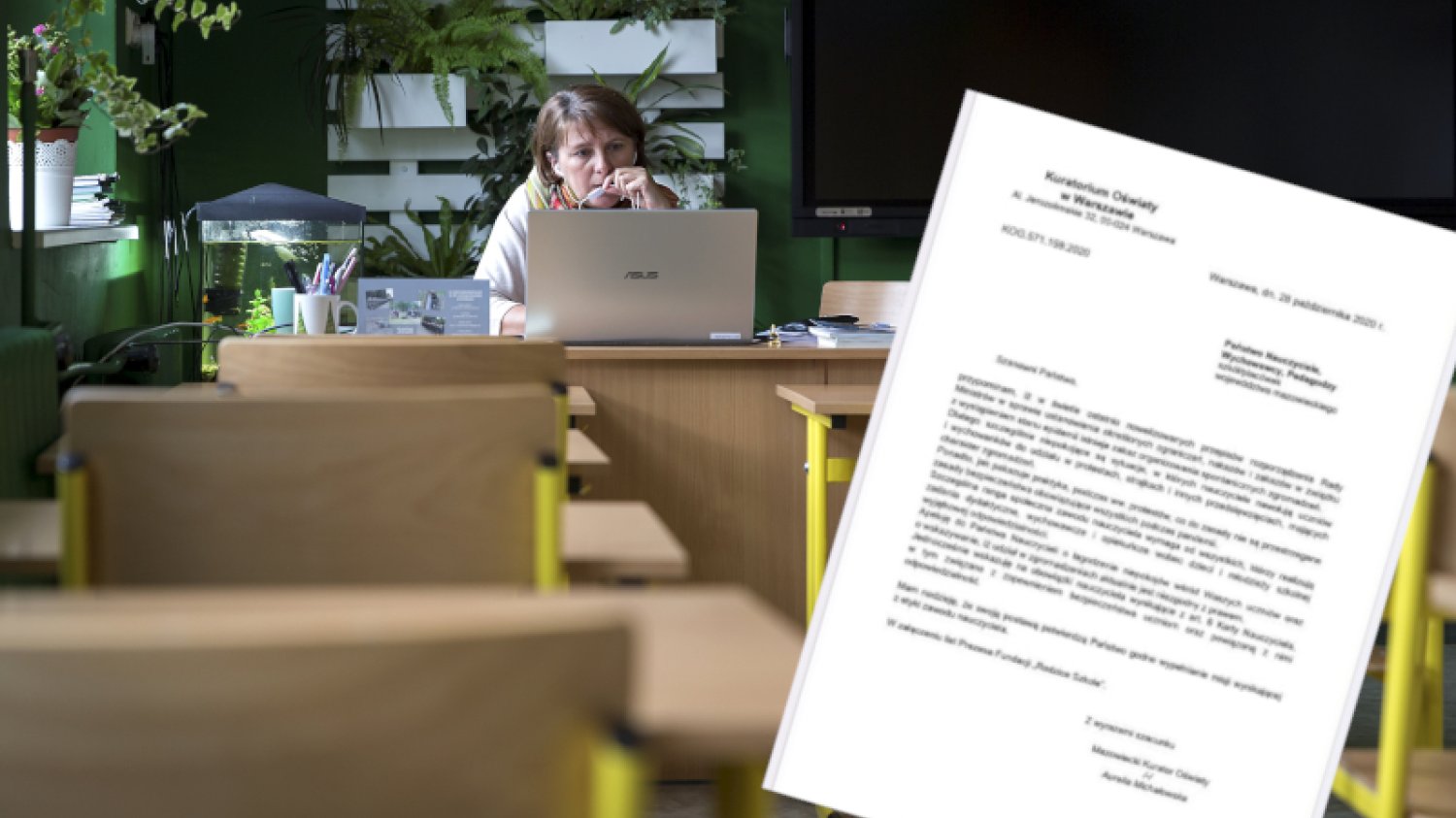 List kurator oświaty do nauczycieli o Strajku Kobiet w szkole