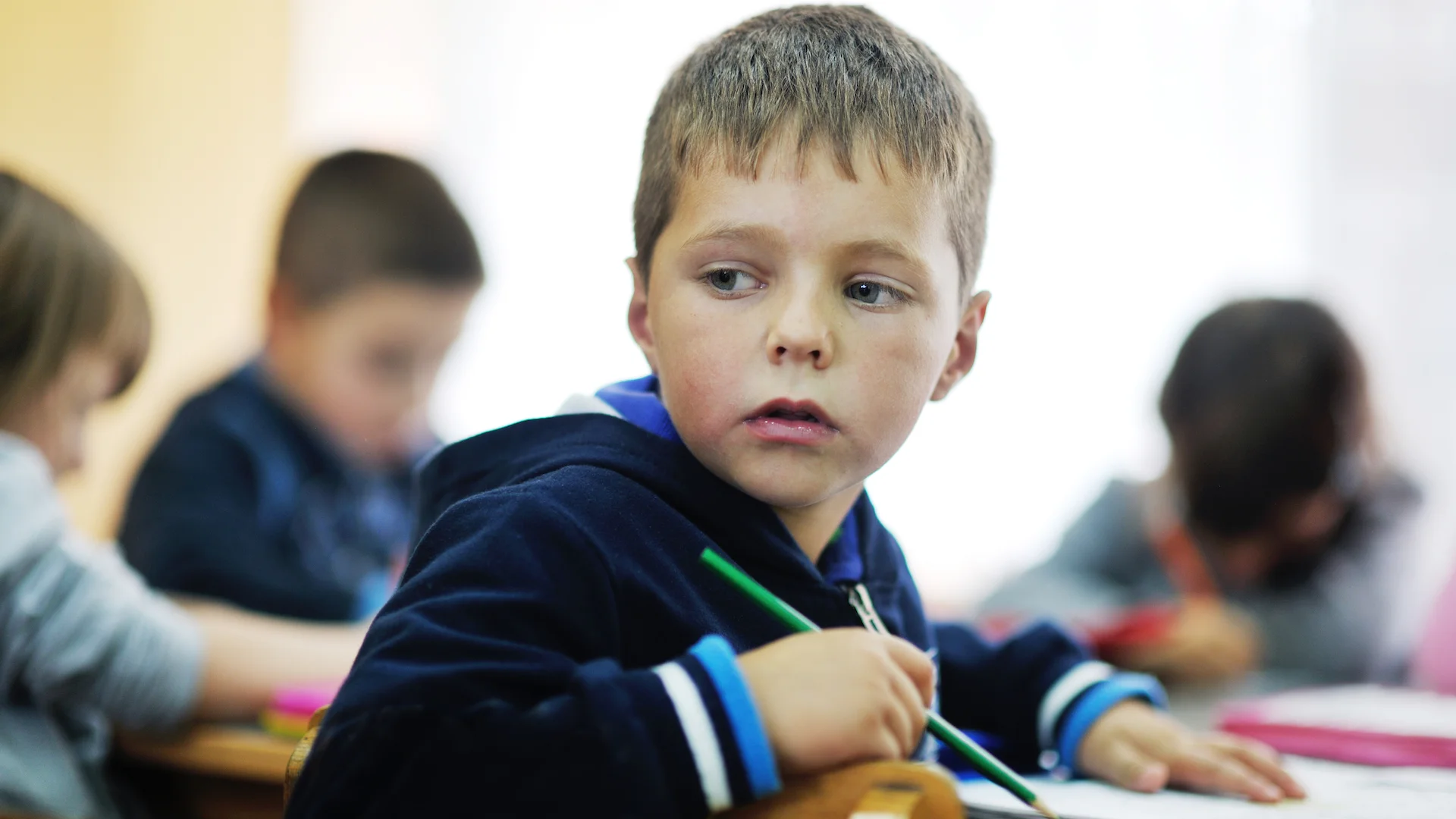 uczeń w klasie uczeń w klasie