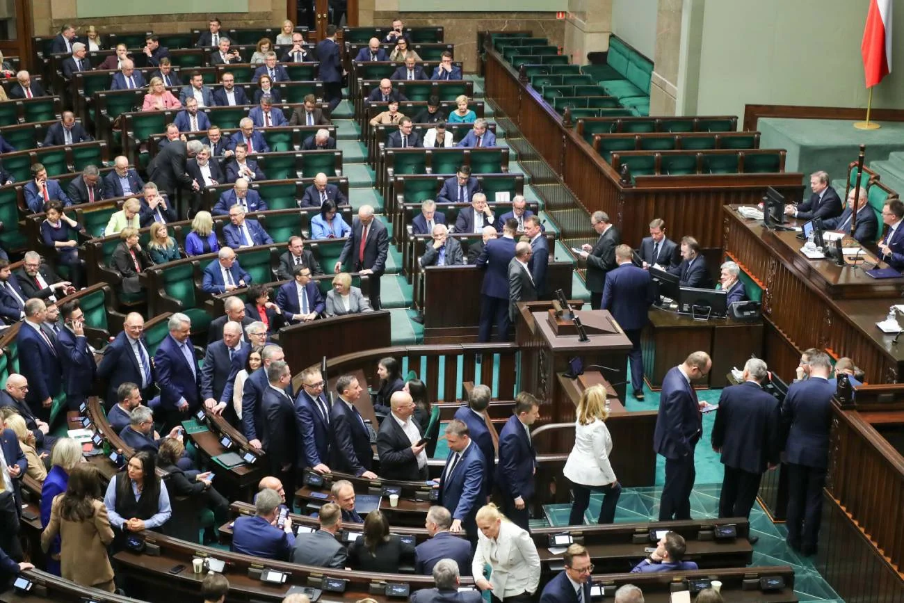 Sala posiedzeń sejmowych.