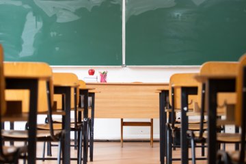 pusta klasa w szkole pusta klasa w szkole