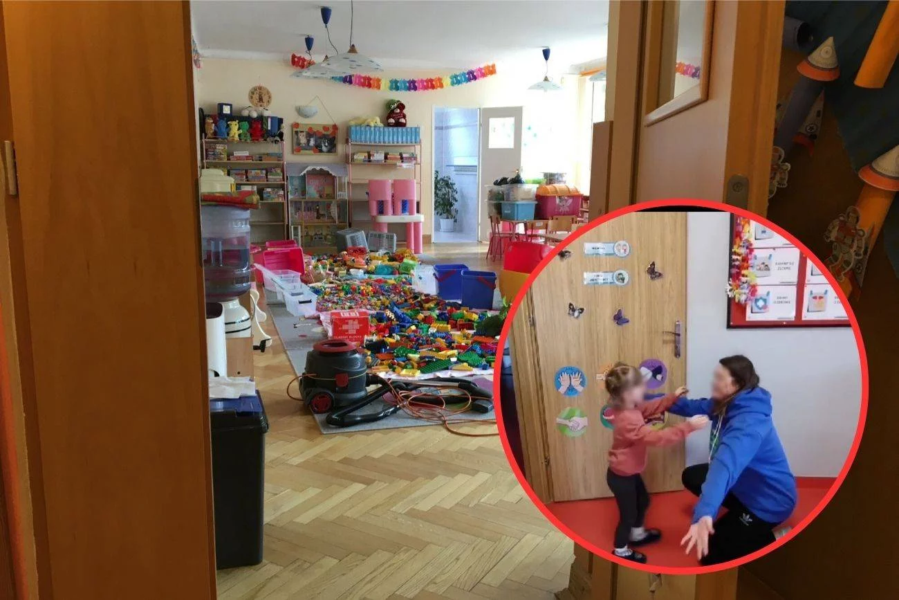 Pani każde dziecko przytula lub wita się w wybrany przez nie sposób w drzwiach sali przedszkolnej.