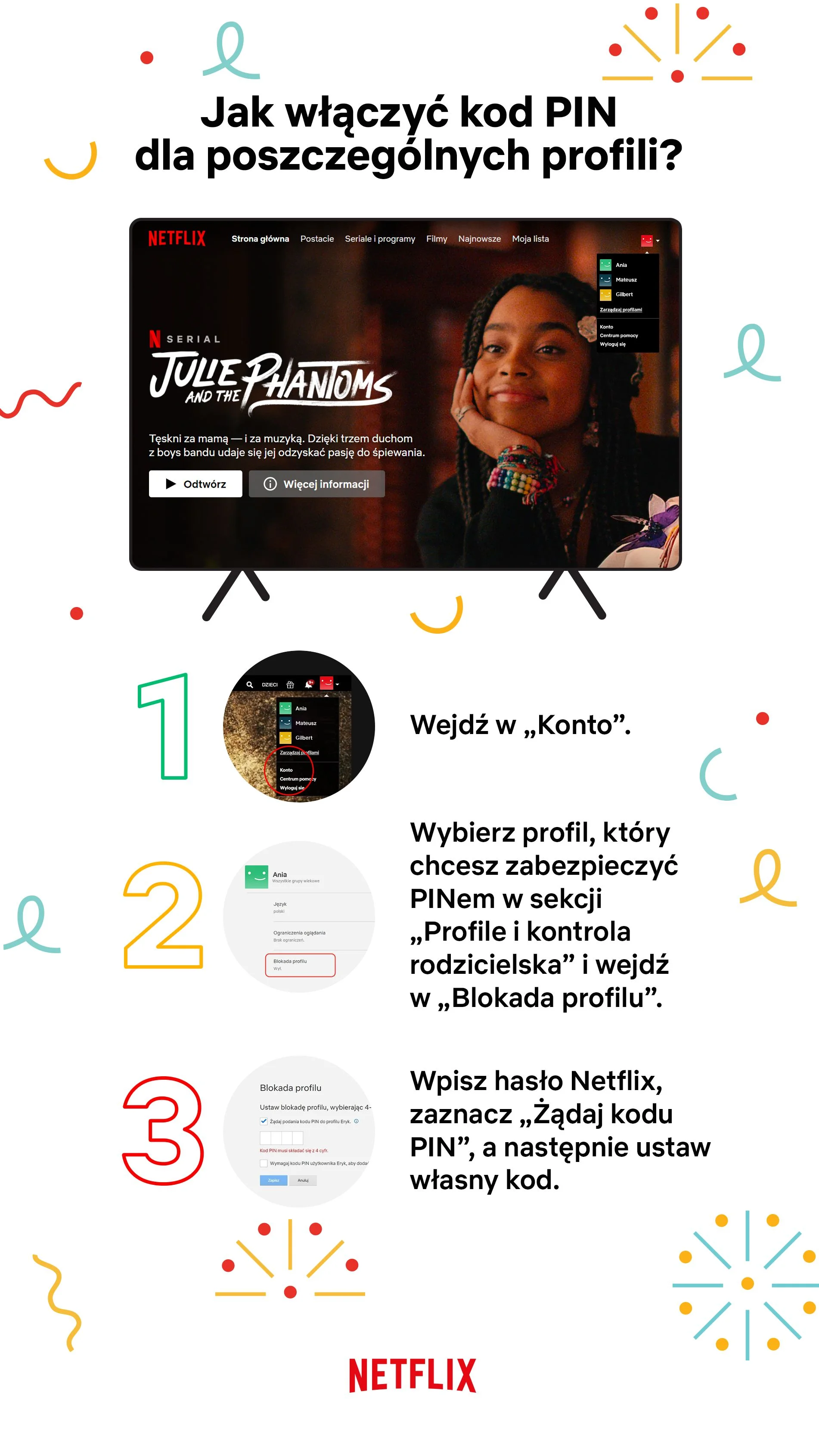 Jak włączyć kod PIN dla poszczególnych urządzeń?