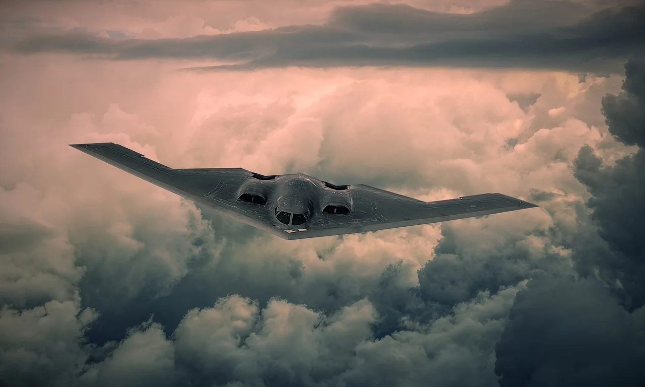 Rozpiętość skrzydeł bombowca B-2 Spirit to ponad 50 metrów