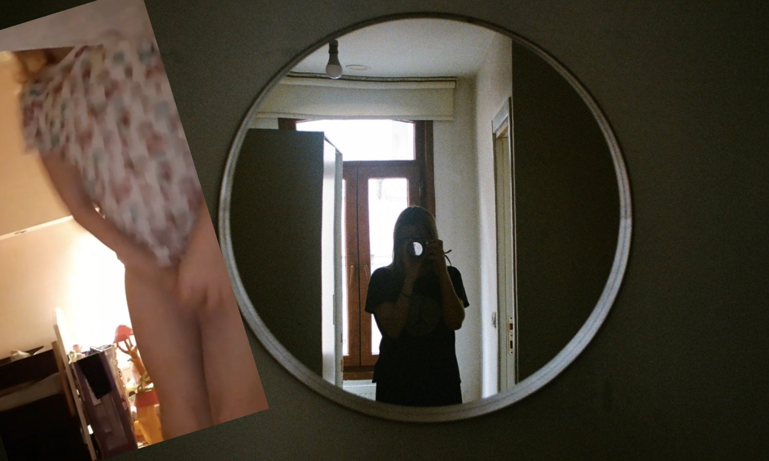 Małe dziecko w kadrze kamery.