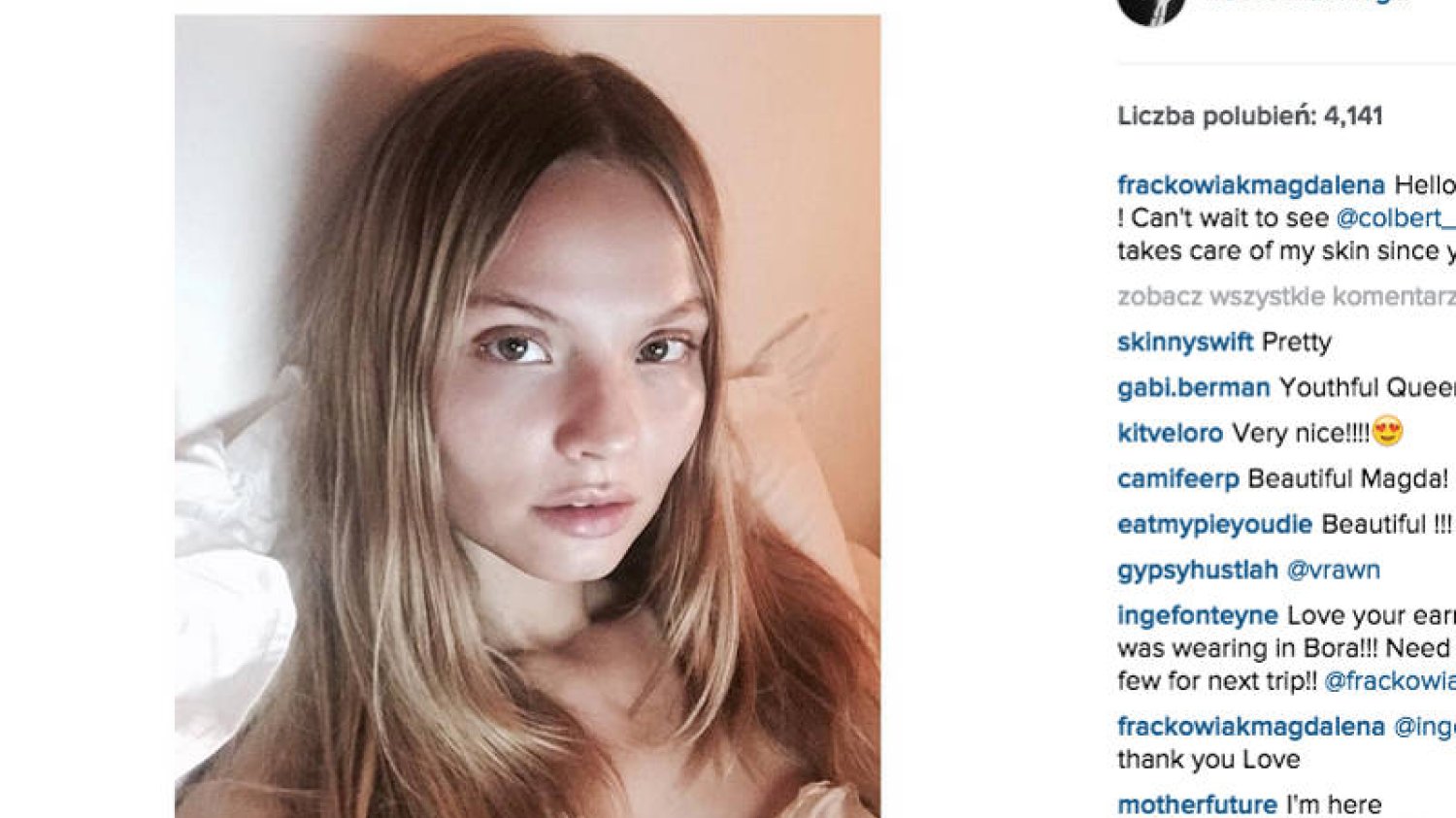 Magdalena Frąckowiak to jedna z najbardziej rozchwytywanych na świecie supermodelek. Jej skóra to ideał. Dobrze, że potrafi się przyznać, ile uwagi jej poświęca