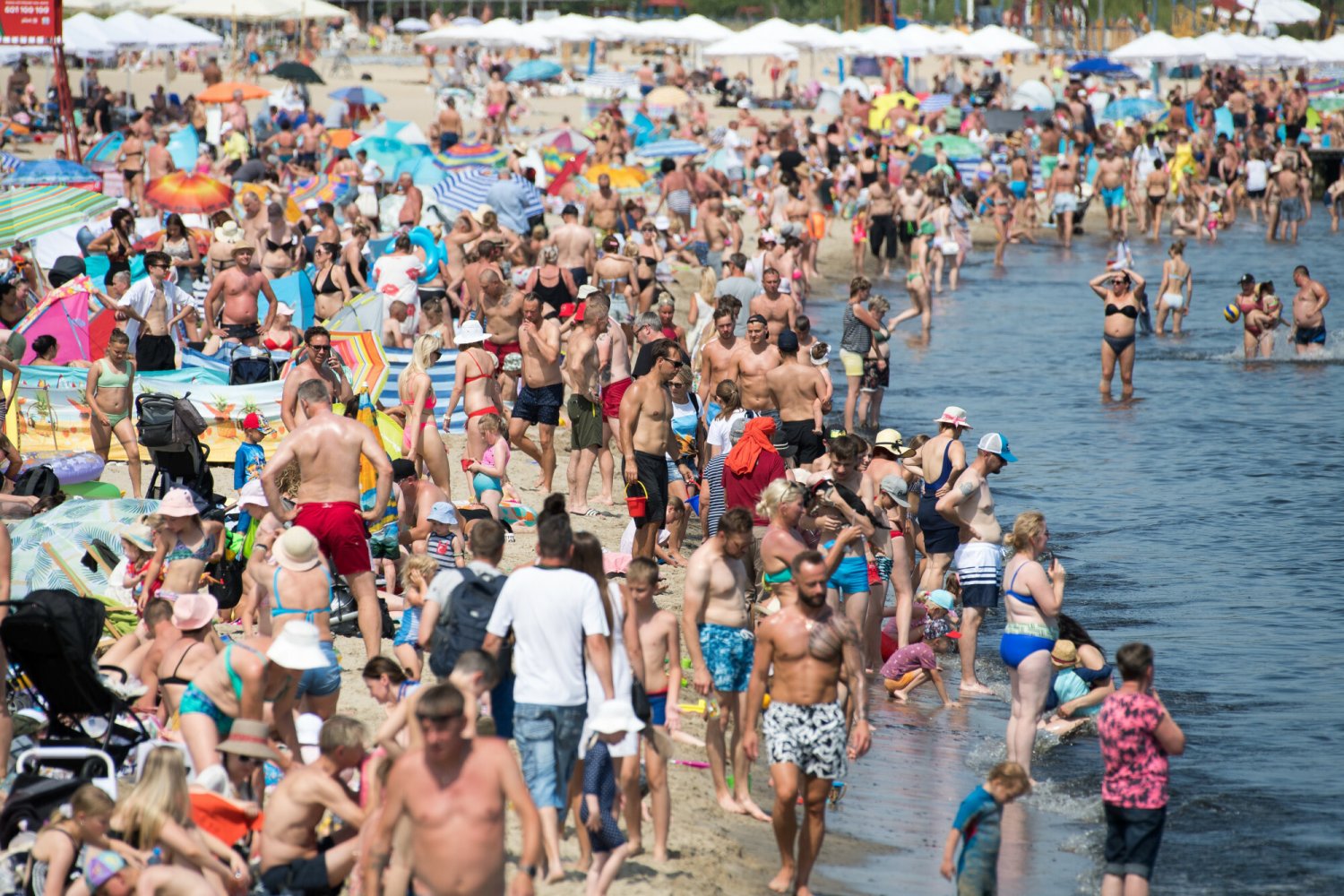 parawany i tłok na plaży to efekt naszego lenistwa