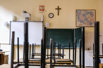 Pusta klasa w szkole. Pusta klasa w szkole.