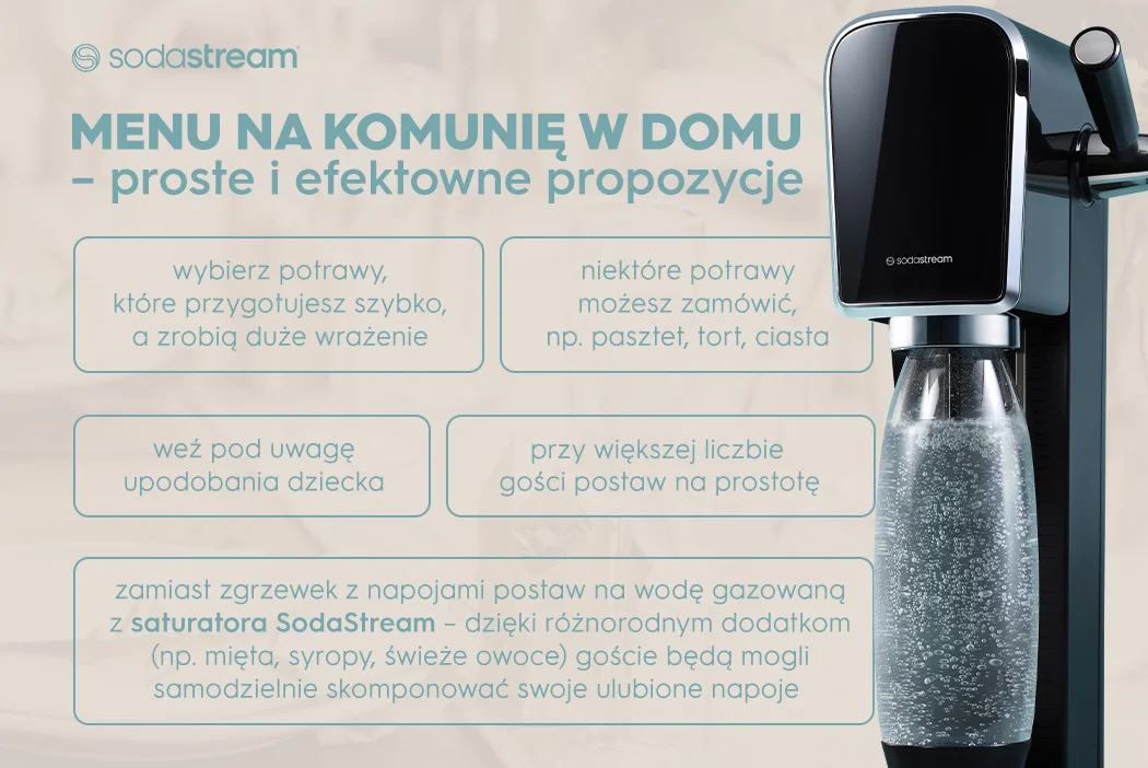 Menu na komunię w domu – proste i efektowne propozycje - infografika