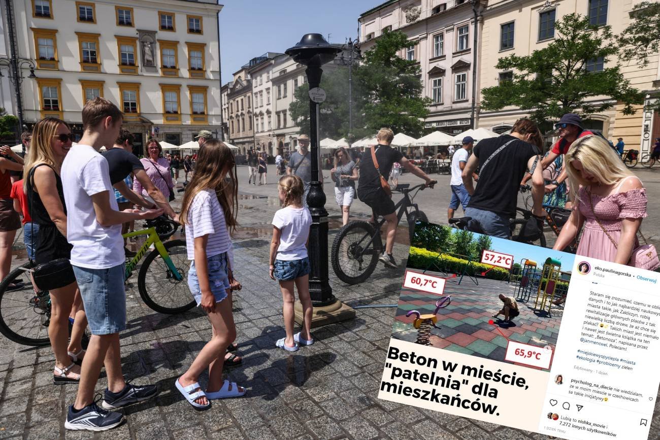 lato w mieście, wakacje w mieście, upał, plac zabaw latem