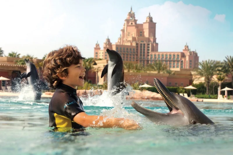 Zatoka Delfinów (Dolphin Bay) to wchodzące w skład parku wodnego Aquaventure delfinarium znajdujące się w pobliżu hotelu Atlantis The Palm w Dubaju