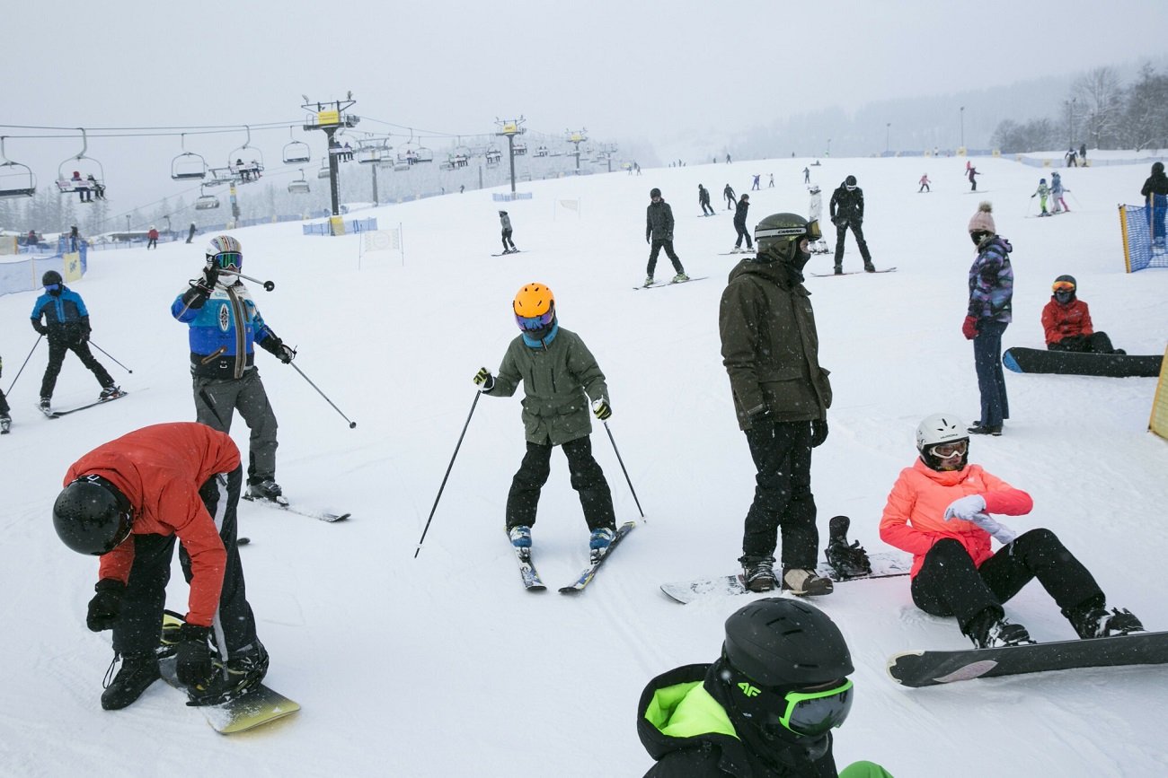 Ferie zimowe w górach.