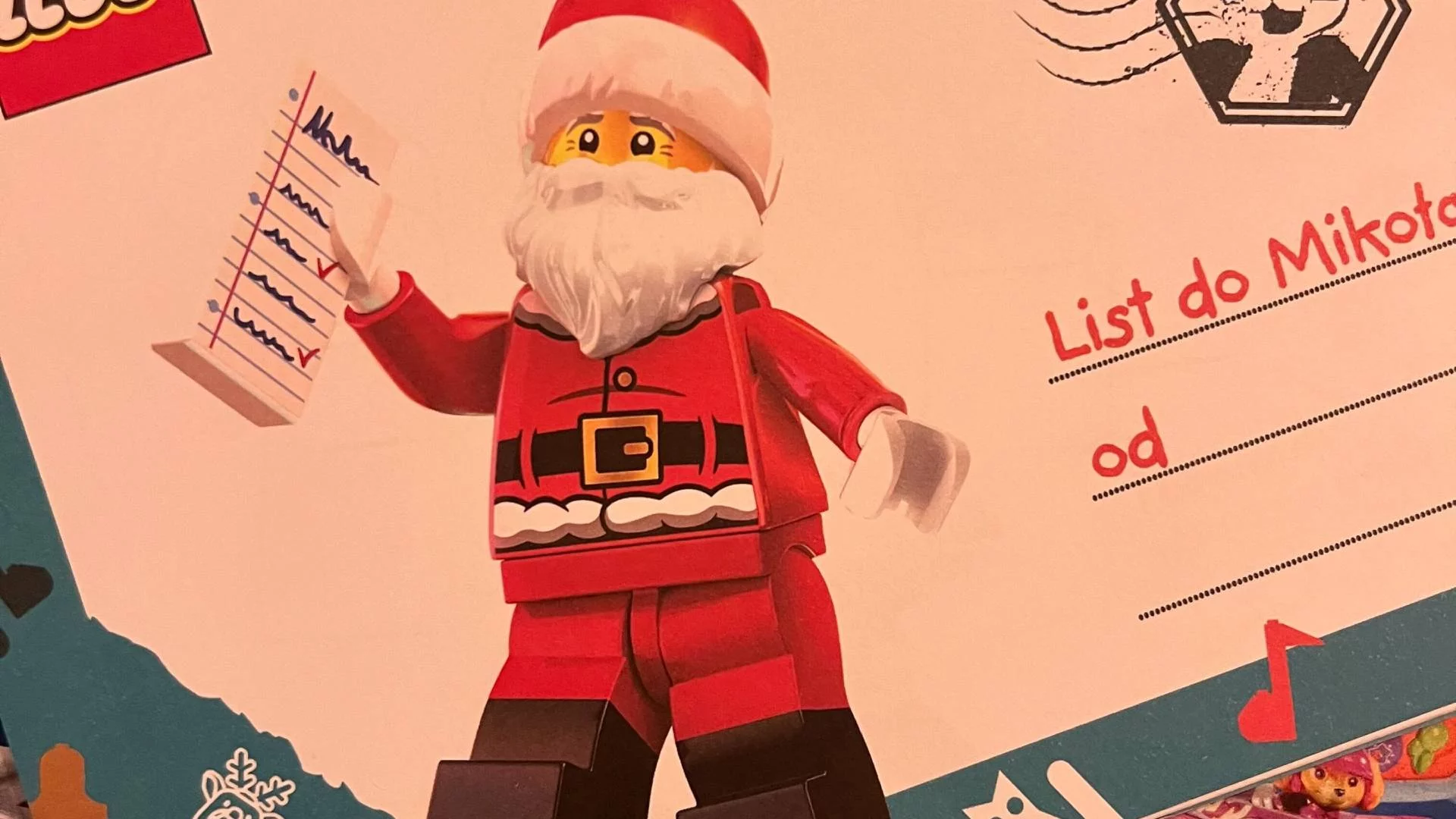 koperta na list do św. Mikołaja od LEGO koperta na list do św. Mikołaja od LEGO