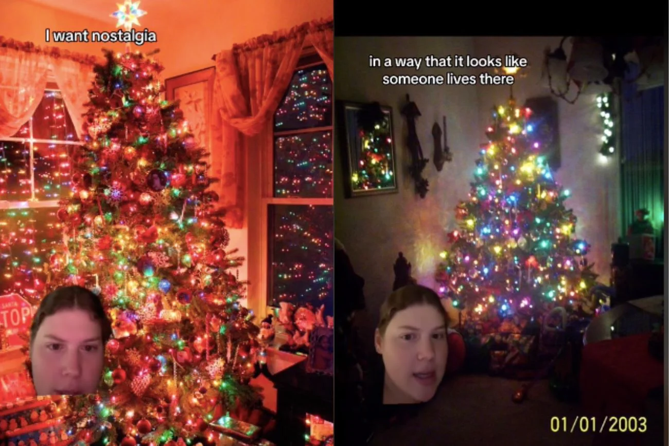 trend nostalgic Christmas podbija TikToka