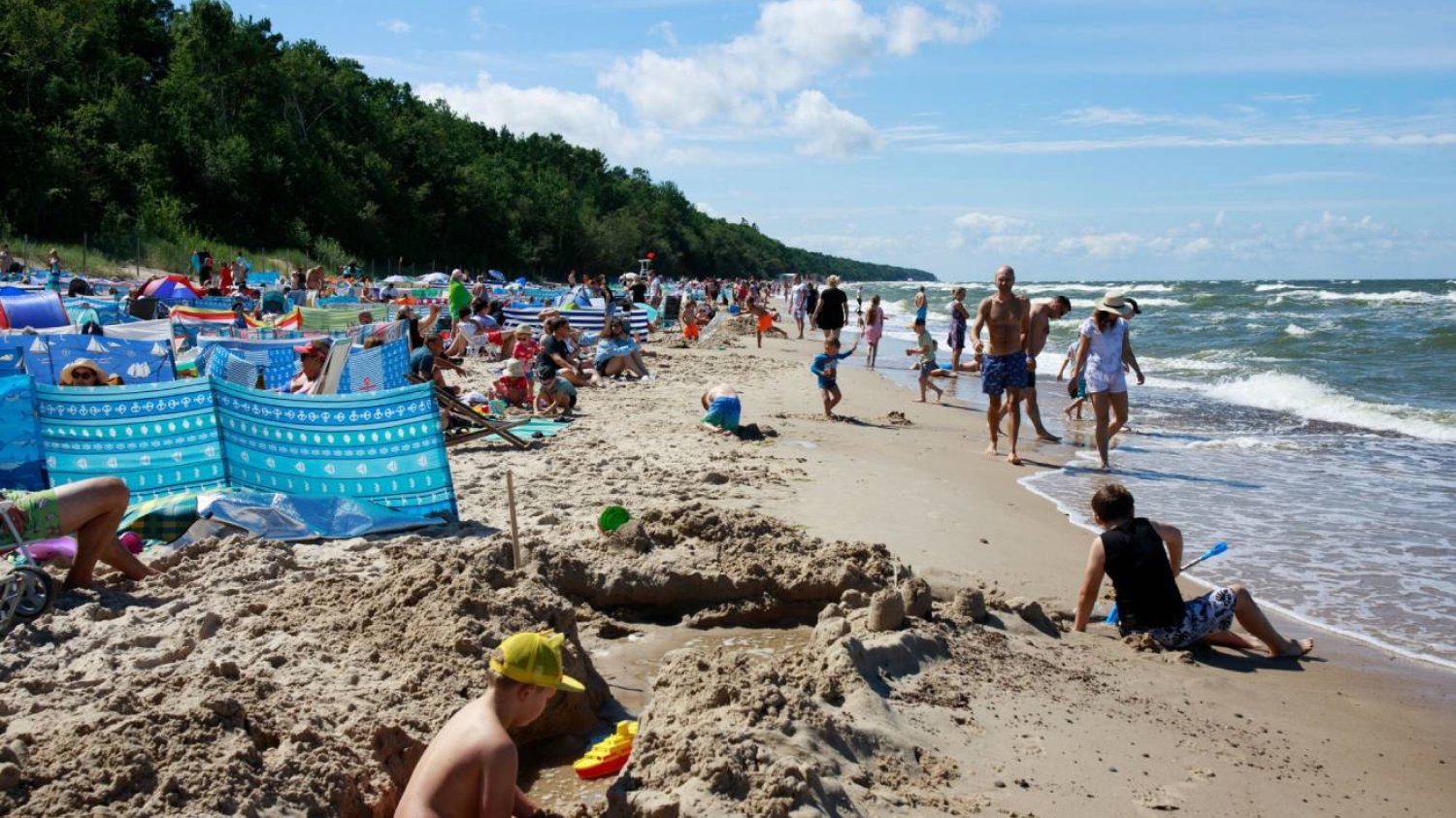 Plaża nad Morzem Bałtyckim.