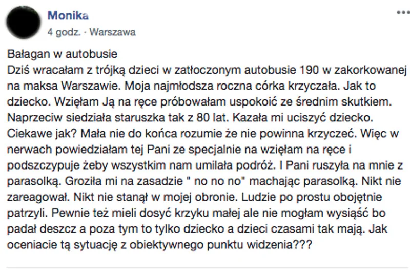 Co zdarzyło się w autobusie linii 190?