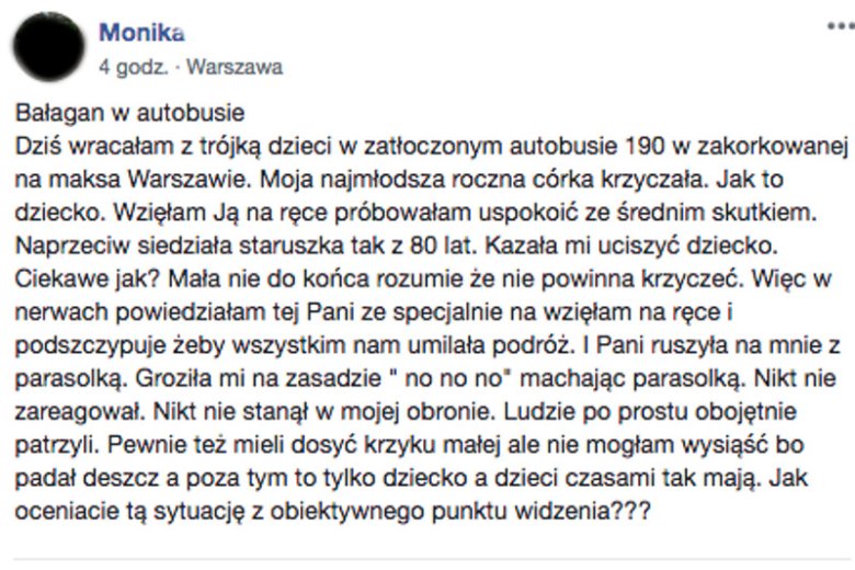 Co zdarzyło się w autobusie linii 190?